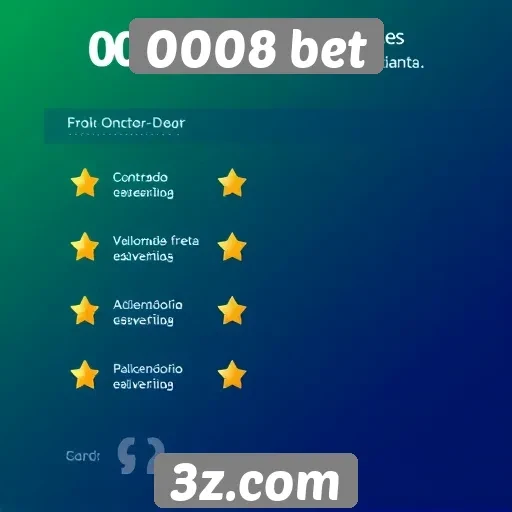 Avaliação dos serviços oferecidos pelo site 0008 bet